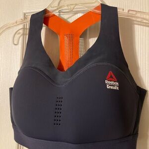 Reebok CrossFit Sports Bra - Black and Orange